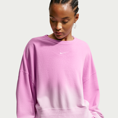 モックネックスウェット（ネオンピンク） SANRISEサンライズ　サイズＬ Nike Sportswear Phoenix Fleece Women's Oversized Crew-Neck
